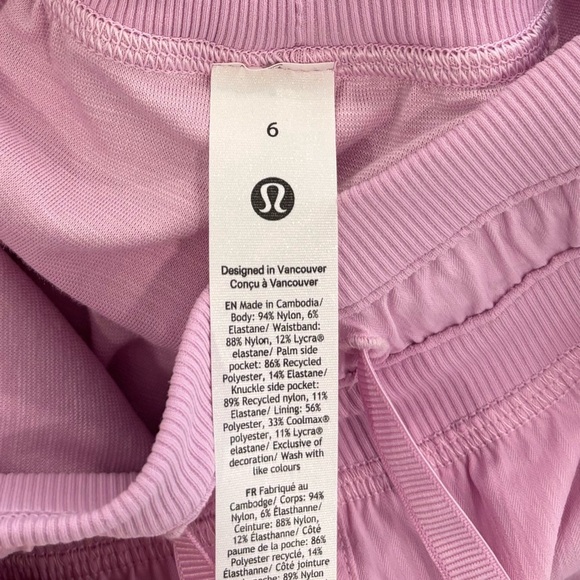 Lululemon Dance Studio High Rise Shorts In Vita Pink Size 6 - Picture 6 of 7